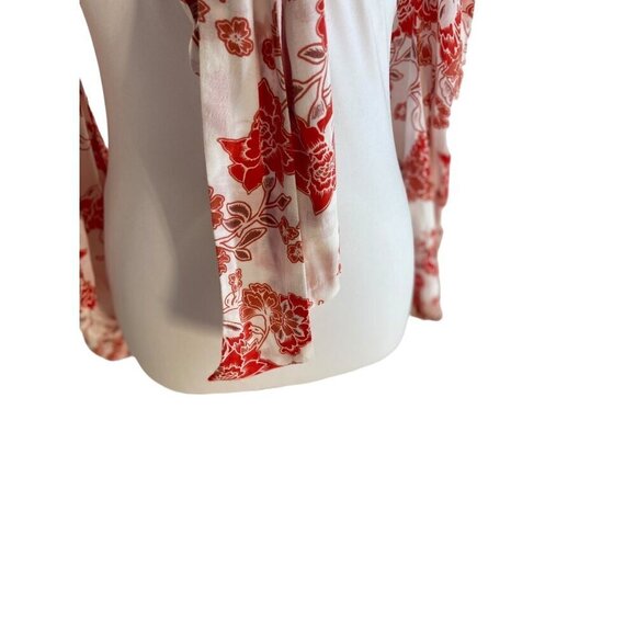Ale by Alessandra Revolve Roshina Top Red Size XS Floral Boho Coastal Festival - Picture 8 of 15